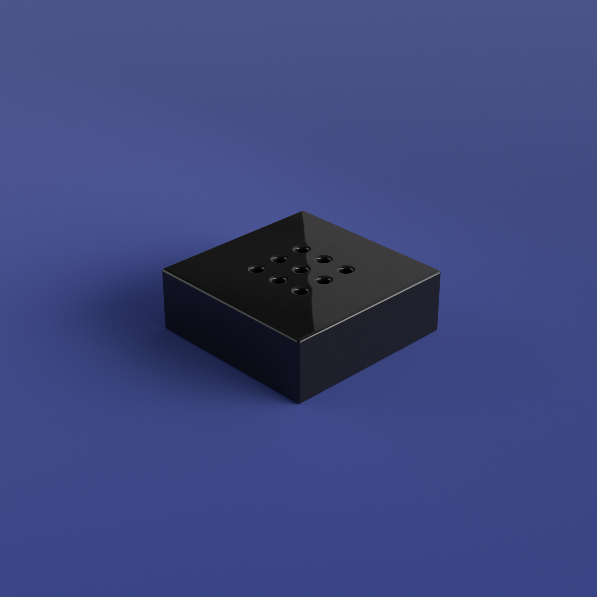 Black Multi-Color LED Base, AC+Battery