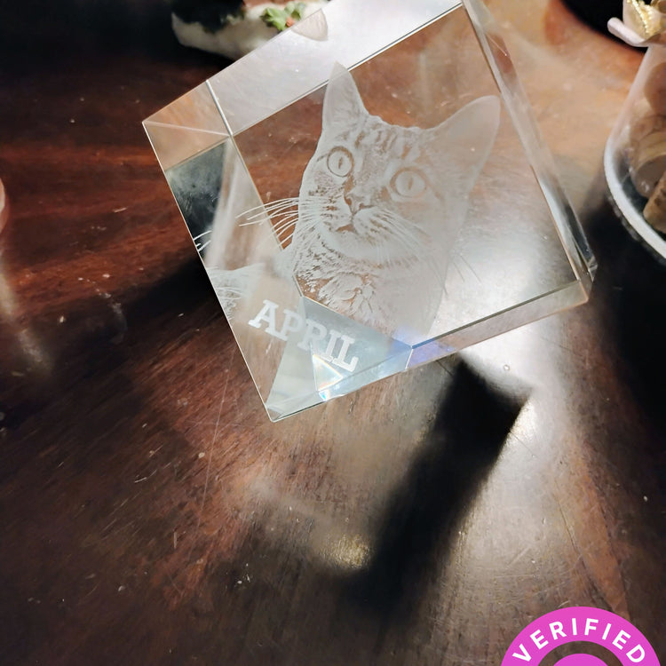 Cube 3D Photo Crystal