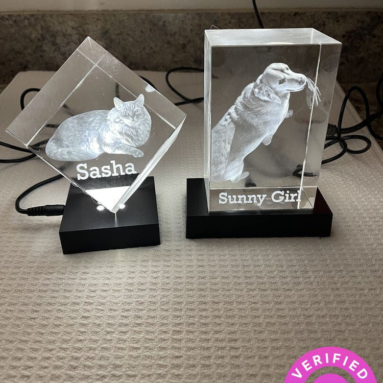 Cube 3D Photo Crystal