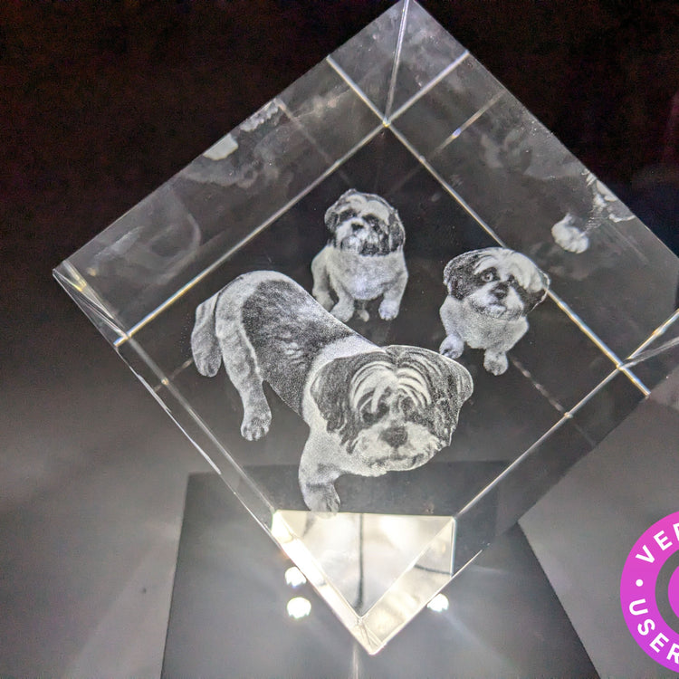 Cube 3D Photo Crystal