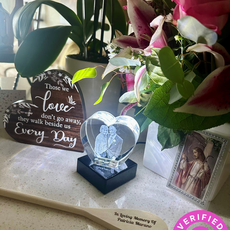 Heart 3D Photo Crystal