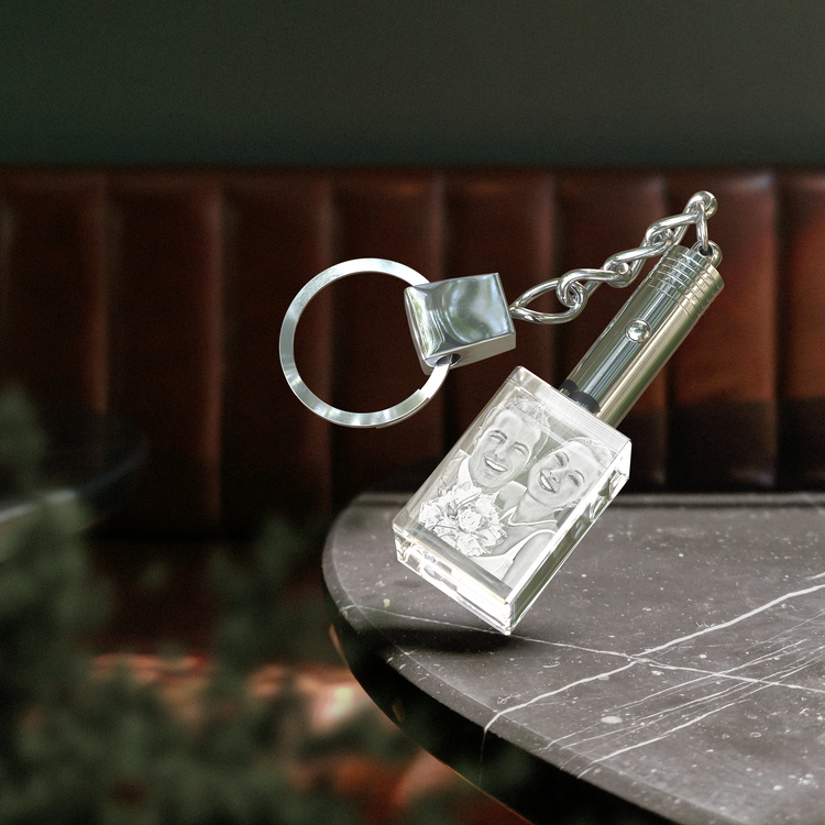 크리스탈 키링 (LED 라이트)