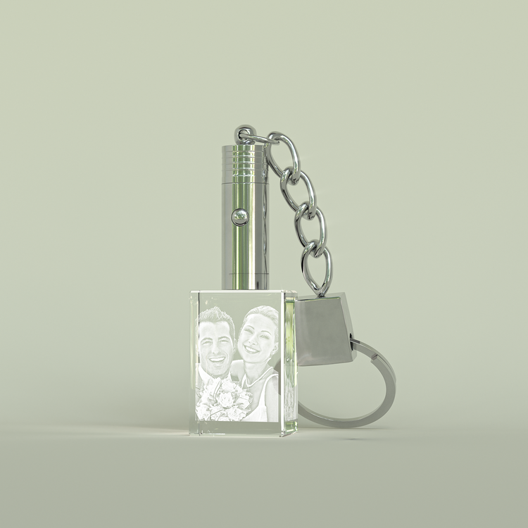 크리스탈 키링 (LED 라이트)