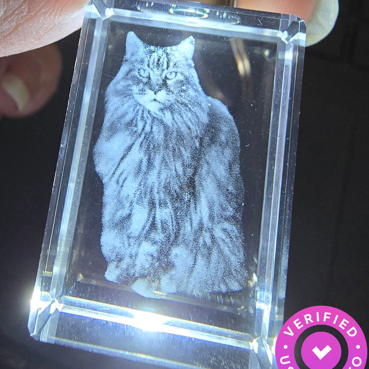 크리스탈 키링 (LED 라이트)