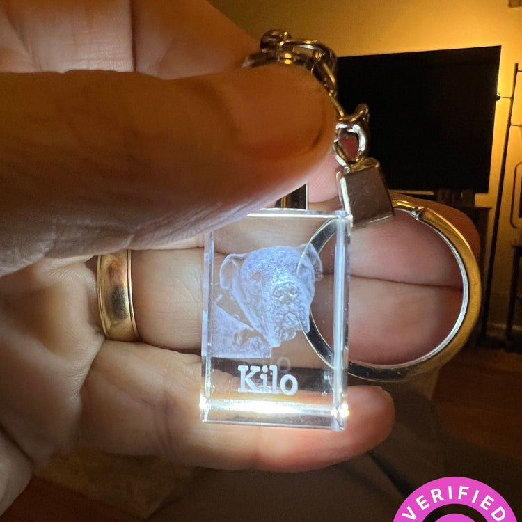 크리스탈 키링 (LED 라이트)