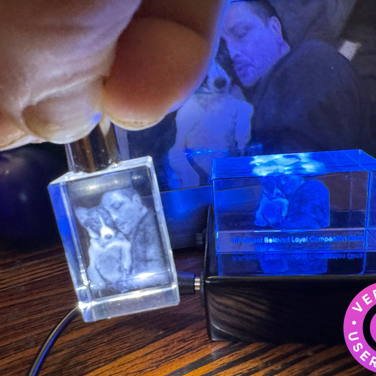 크리스탈 키링 (LED 라이트)