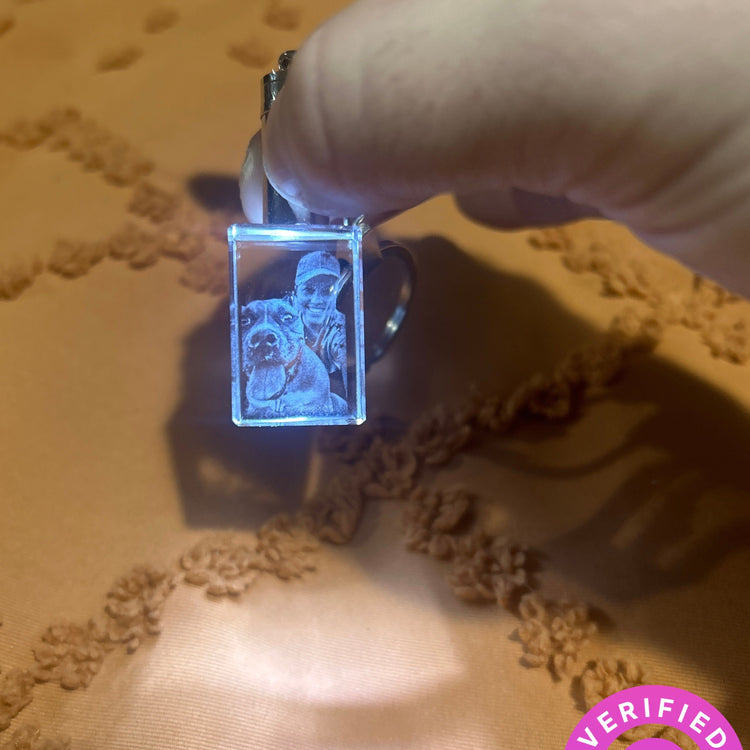 크리스탈 키링 (LED 라이트)