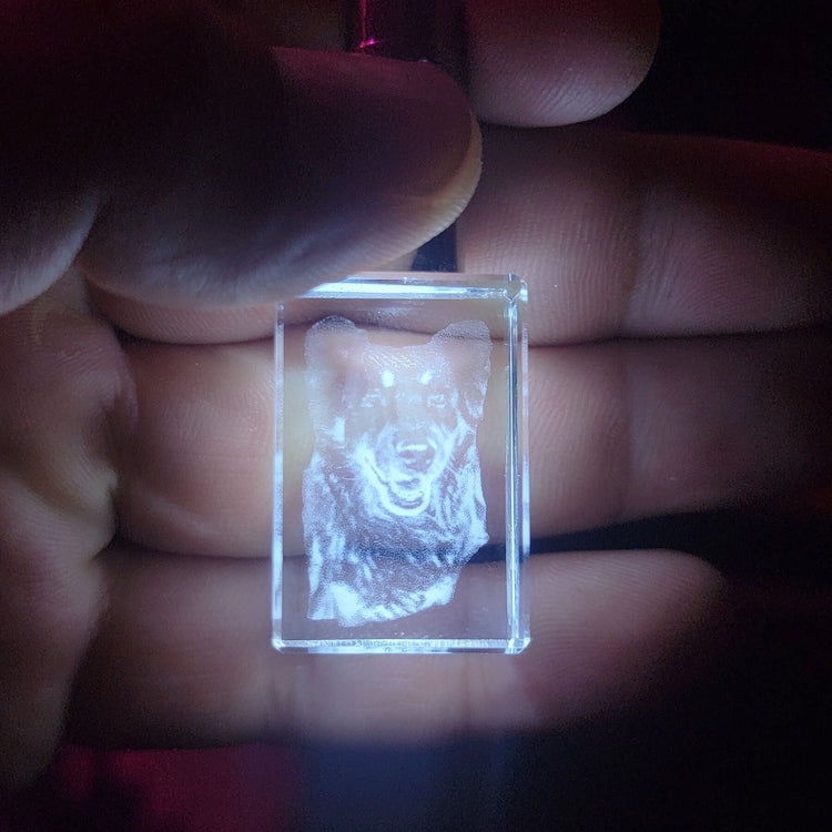 크리스탈 키링 (LED 라이트)