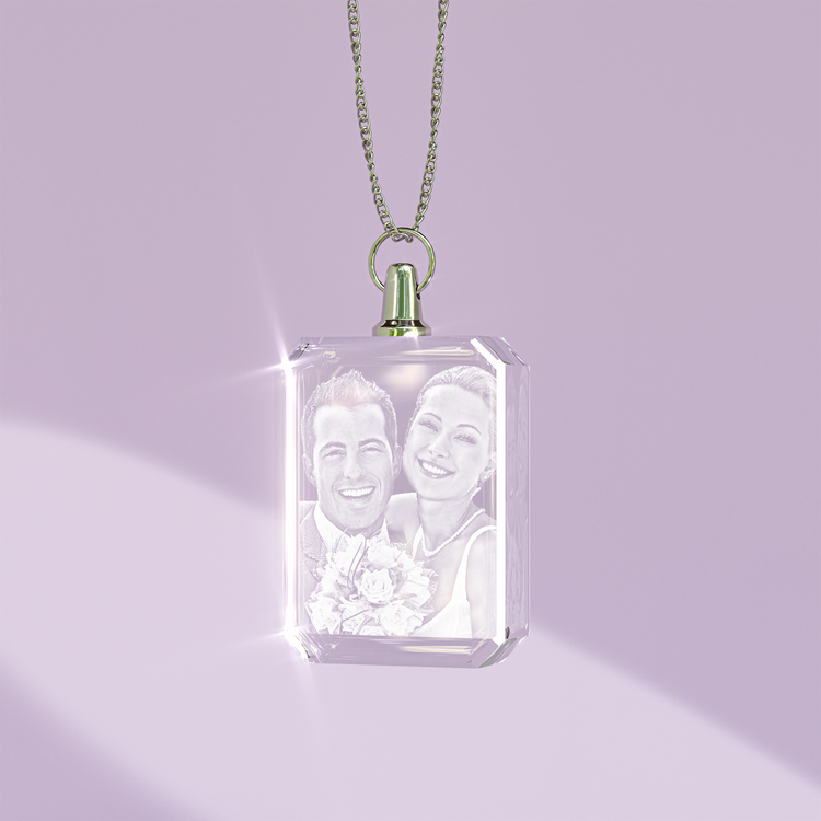 크리스탈 목걸이 (직사각형)