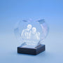 Heart 3D Photo Crystal