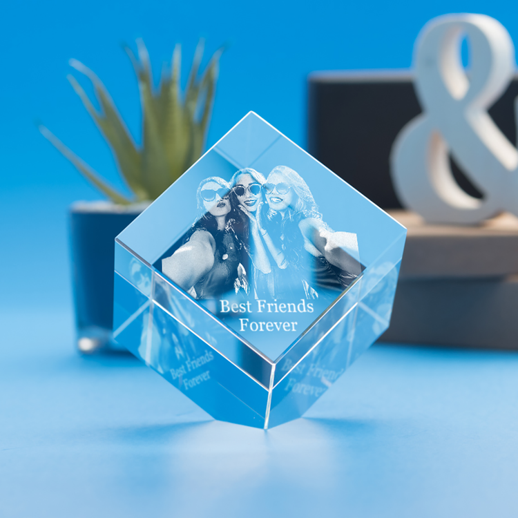 Cube 3D Photo Crystal